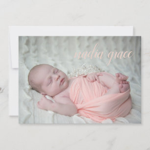 Foto geboorteaankondiging aankondiging