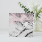 Foto geboorteaankondiging - meisje aankondiging (Staand voorkant)