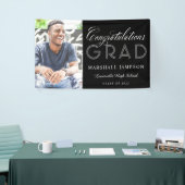 Foto Gefeliciteerd Afstuderen kalligrafie Spandoek (Beurs)