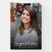 Foto gefeliciteerd met de Afstuderen scriptobedekk Spandoek (Verticaal)