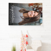 Foto gefeliciteerd met de Afstuderen scriptobedekk Spandoek (Insitu)