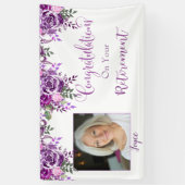 Foto Gefeliciteerd met je pensionering Spandoek (Verticaal)