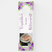 Foto Gefeliciteerd met je pensionering Spandoek (Verticaal)