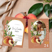 Foto  geïnspireerd esthetisch perzik Afstuderen Kaart