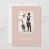 Foto gelukkig ooit na huwelijksreceptie kaart (Achterkant)