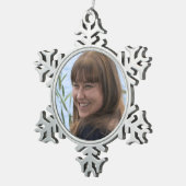 Foto gemaakt tin sneeuwvlok ornament (Rechts)