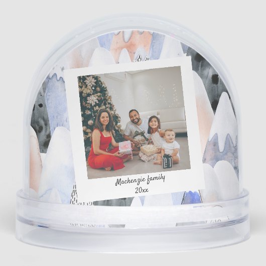 Foto Gepersonaliseerd 2-zijdig Custom Made Sneeuwbol (Voorkant)