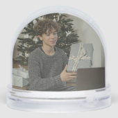 Foto Gepersonaliseerd 2-zijdig Custom Made Sneeuwbol (Achterkant)