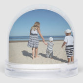 Foto Gepersonaliseerd 2-zijdig Custom Made Sneeuwbol (Achterkant)