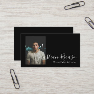 Foto Gepersonaliseerd met de naam ThreadBlack en W Visitekaartje