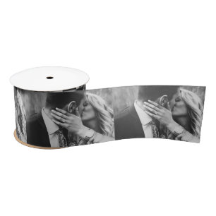 Foto gepersonaliseerd Modern Wedding Verloving  Lint