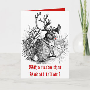 Foto Gepersonaliseerd Wie heeft die Rudolf fellow Feestdagen Kaart