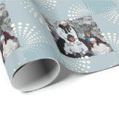 Foto gepersonaliseerd Winter Blue Cadeaupapier (Rol Hoek)