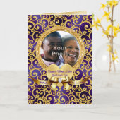 Foto gepersonaliseerde foto Jubileum Kaarten (Gele Bloem)