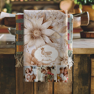 Foto Gepersonaliseerde Mum Queen of the Kitchen Theedoek