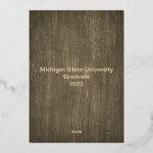 Foto getextureerde achtergrond Folie Uitnodiging (Achterkant)