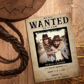 foto Gezocht Poster bruiloft Kaart