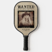  foto Gezocht Poster Grappig Pickleball Paddle (Achterkant)