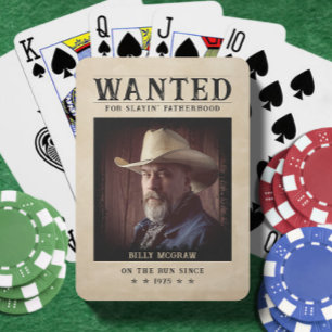 foto Gezocht Poster Grappige Vaderdag Pokerkaarten