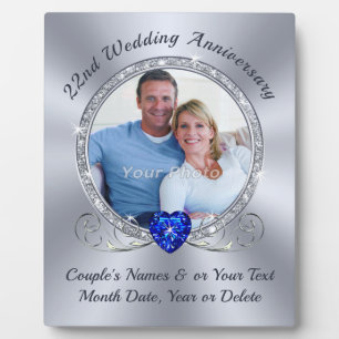 Foto, Gift Ideas for 22nd Wedding Jubileum, Fotoplaat