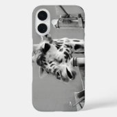Foto Giraffe - zwart-wit Case-Mate iPhone Case (Achterkant)