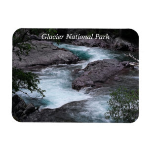 Foto Glacier National Park Stream Magneet