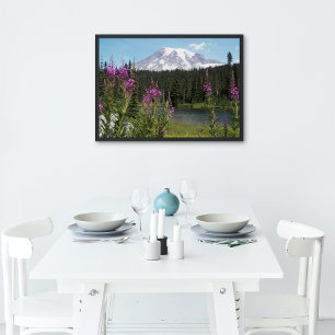 Foto Glossy van Rainier en Wildflower Perfect Poster