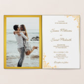 Foto Gold Foil Wedding Invitation Folie Kaarten (Binnen)