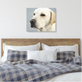 Foto Golden Labrador Retriever Canvas Afdruk (Insitu (Slaapkamer))