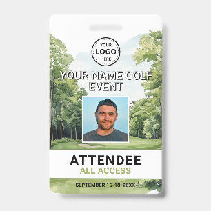 Foto Golf Event Badge
