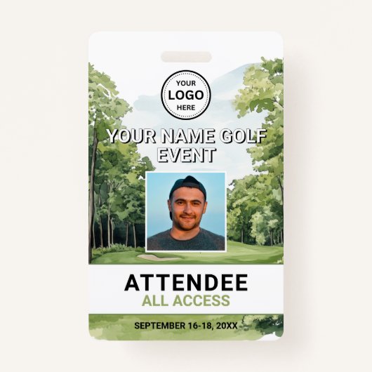 Foto Golf Event Badge (Voorkant)
