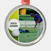 Foto Golf Player |  Metalen Ornament (Voorkant)