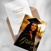 Foto Goud Afstuderen Ceremonie & Diner Event Kaart