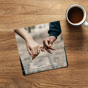 Foto, gouden script, bekendmaking aankondiging