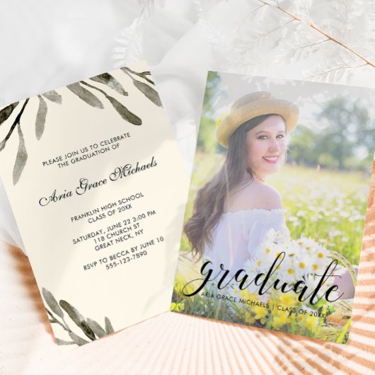 Foto Graduation Party  Botanical Kaart