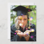 Foto Graduation Party Class van 2024 Roze Groen Kaart (Achterkant)