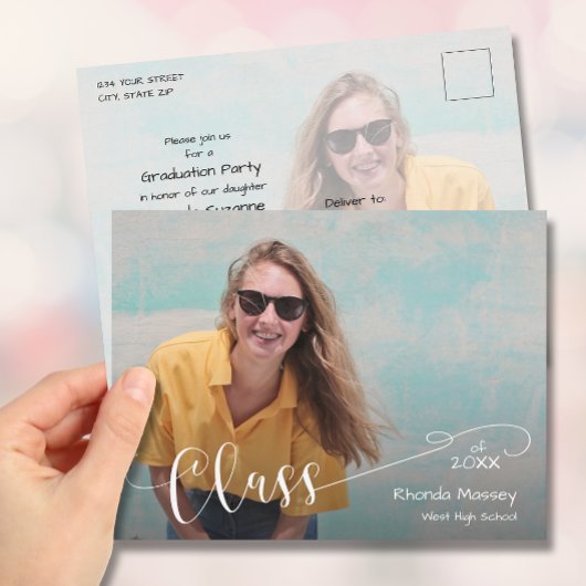 Foto Graduation Party Invitation Briefkaart