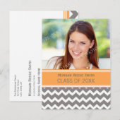 Foto Graduation Party Invitation Briefkaart Chevro (Voorkant / Achterkant)