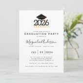 Foto Graduation Party Invitation Kaart (Staand voorkant)