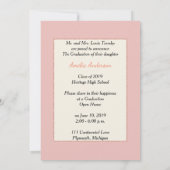 Foto Graduation Party Invitation Kaart (Achterkant)