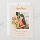 Foto Graduation Party Invitation Kaart (Voorkant)