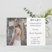 Foto Graduation Party Invitation Kaart (Staand voorkant)