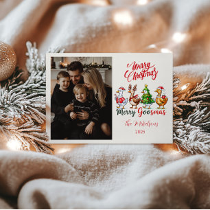 Foto Grappig Prettig Eendenkerstmis Feestdagenkaart