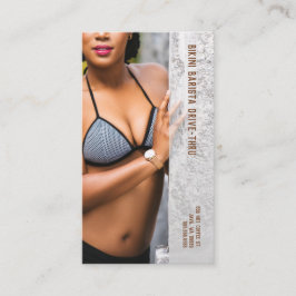 Foto Gray Bikini Barista Drive-Thru Coffee Klantenkaartje