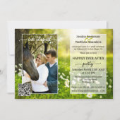 Foto Green Spring Script Country Post Wedding Kaart (Voorkant)