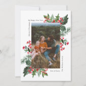 Foto Greenery Christmas Kaart (Voorkant)