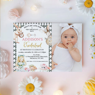 Foto Grey Alice in Onederland 1e verjaardag Kaart