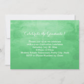 Foto Groene Waterverf Klasse van 2019 Afstuderen Kaart (Achterkant)