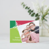 FOTO GROET BRIEFKAART :: modernista sneeuwvlok L5 (Staand voorkant)