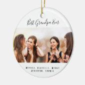 Foto grootmoeders keramisch ornament (Links)